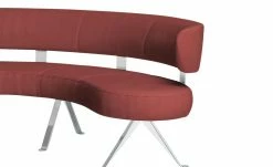 JOOP! Halbrunde Leder-Eckbank Lounge | Rosso (Rot) 213|cm -Bänke Verkaufsladen 15300384 4 202104232234
