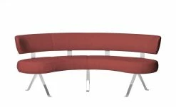 JOOP! Halbrunde Leder-Eckbank Lounge | Rosso (Rot) 213|cm -Bänke Verkaufsladen 15300384 5 202104232234