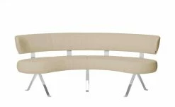 JOOP! Halbrunde Leder-Eckbank Lounge | Kreide (Beige) 213|cm -Bänke Verkaufsladen 15300385 1 202104232234