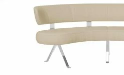 JOOP! Halbrunde Leder-Eckbank Lounge | Kreide (Beige) 213|cm -Bänke Verkaufsladen 15300385 4 202104232234