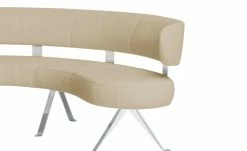 JOOP! Halbrunde Leder-Eckbank Lounge | Kreide (Beige) 213|cm -Bänke Verkaufsladen 15300385 5 202104232234