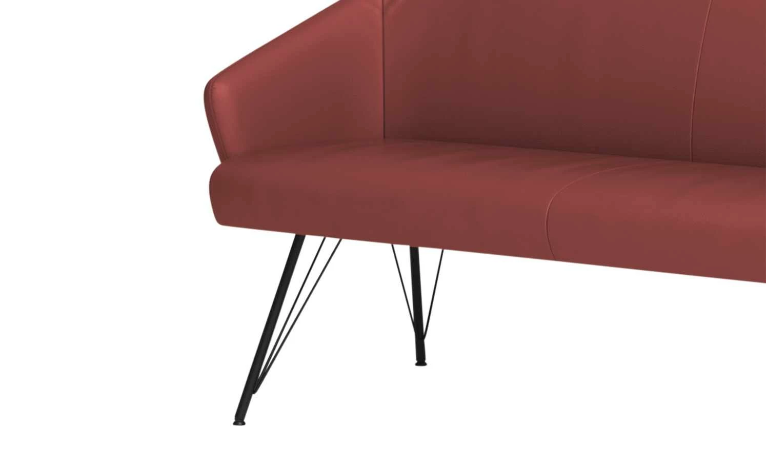 JOOP! Sitzbank Leder Wires | Rosso (Rot) 160|cm 3 JOOP! Sitzbank Leder Wires | Rosso (Rot) 160|cm – Bild 3