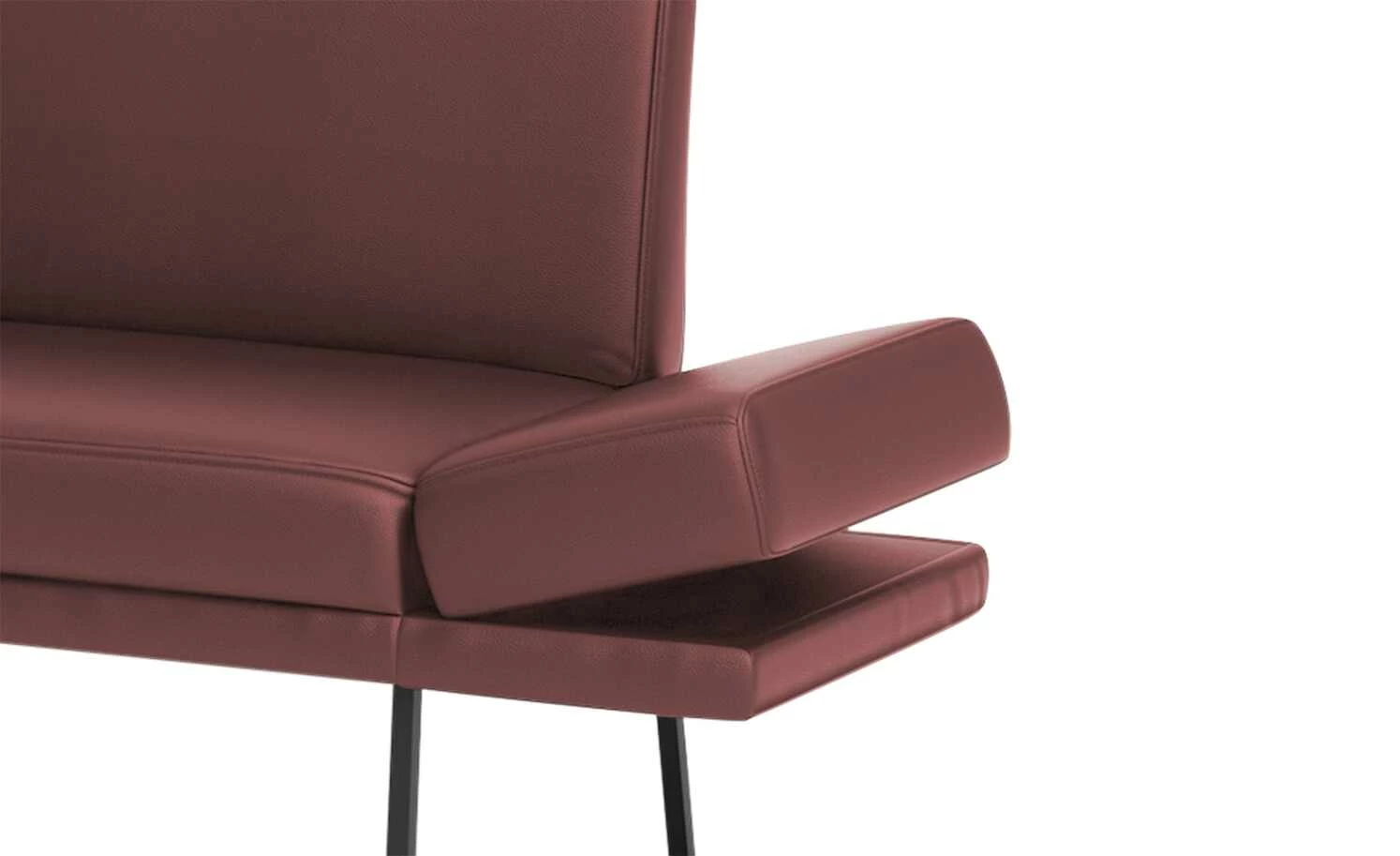 JOOP! Leder-Sitzbank Systems | Oxblood (Rot) 192|cm 3 JOOP! Leder-Sitzbank Systems | Oxblood (Rot) 192|cm – Bild 3