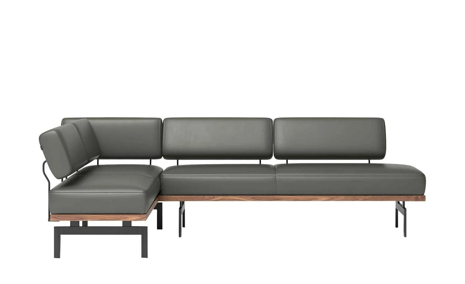 JOOP! Leder-Eckbank 24/7 | Moor (Dunkelgrau) 3 JOOP! Leder-Eckbank 24/7 | Moor (Dunkelgrau) – Bild 3
