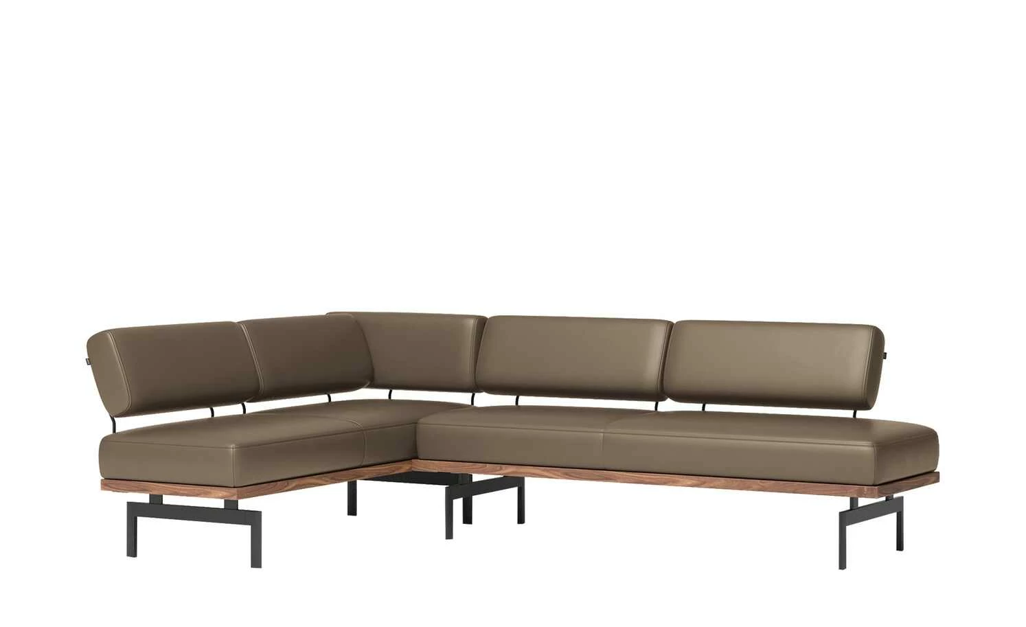 JOOP! Leder-Eckbank 24/7 | Zigarre (Braun) 2 JOOP! Leder-Eckbank 24/7 | Zigarre (Braun) – Bild 2