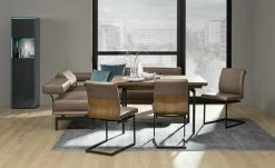 JOOP! Leder-Eckbank 24/7 | Zigarre (Braun)