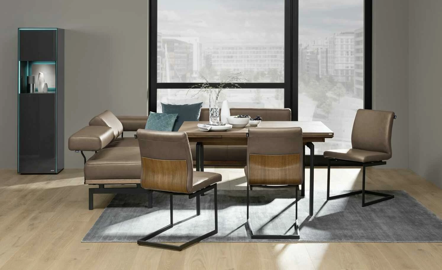 JOOP! Leder-Eckbank 24/7 | Zigarre (Braun) 1 JOOP! Leder-Eckbank 24/7 | Zigarre (Braun)