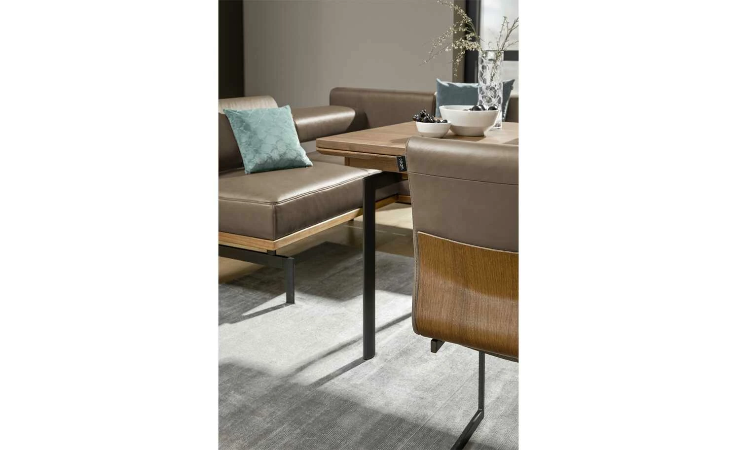 JOOP! Leder-Eckbank 24/7 | Zigarre (Braun) 4 JOOP! Leder-Eckbank 24/7 | Zigarre (Braun) – Bild 4