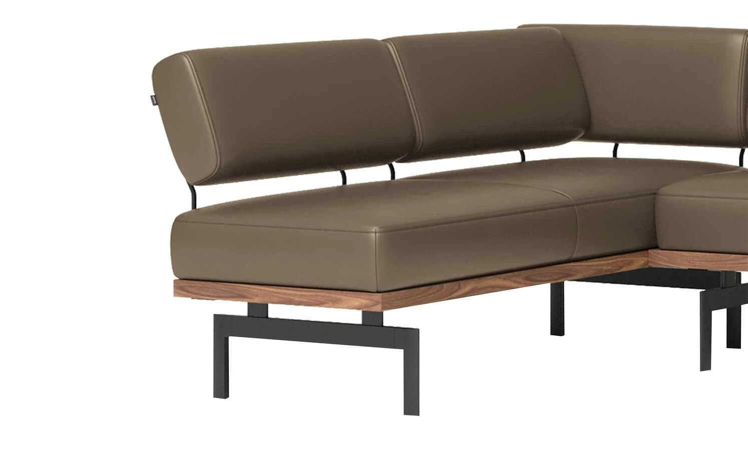 JOOP! Leder-Eckbank 24/7 | Zigarre (Braun) 5 JOOP! Leder-Eckbank 24/7 | Zigarre (Braun) – Bild 5