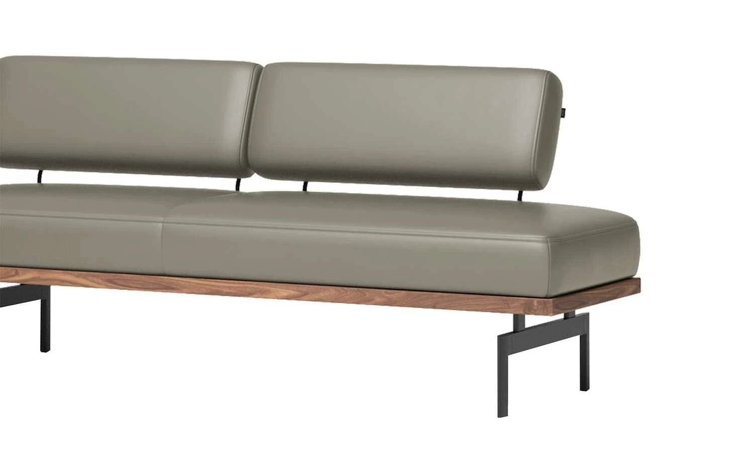 JOOP! Leder-Eckbank 24/7 | Eisen (Hellgrau) 5 JOOP! Leder-Eckbank 24/7 | Eisen (Hellgrau) – Bild 5