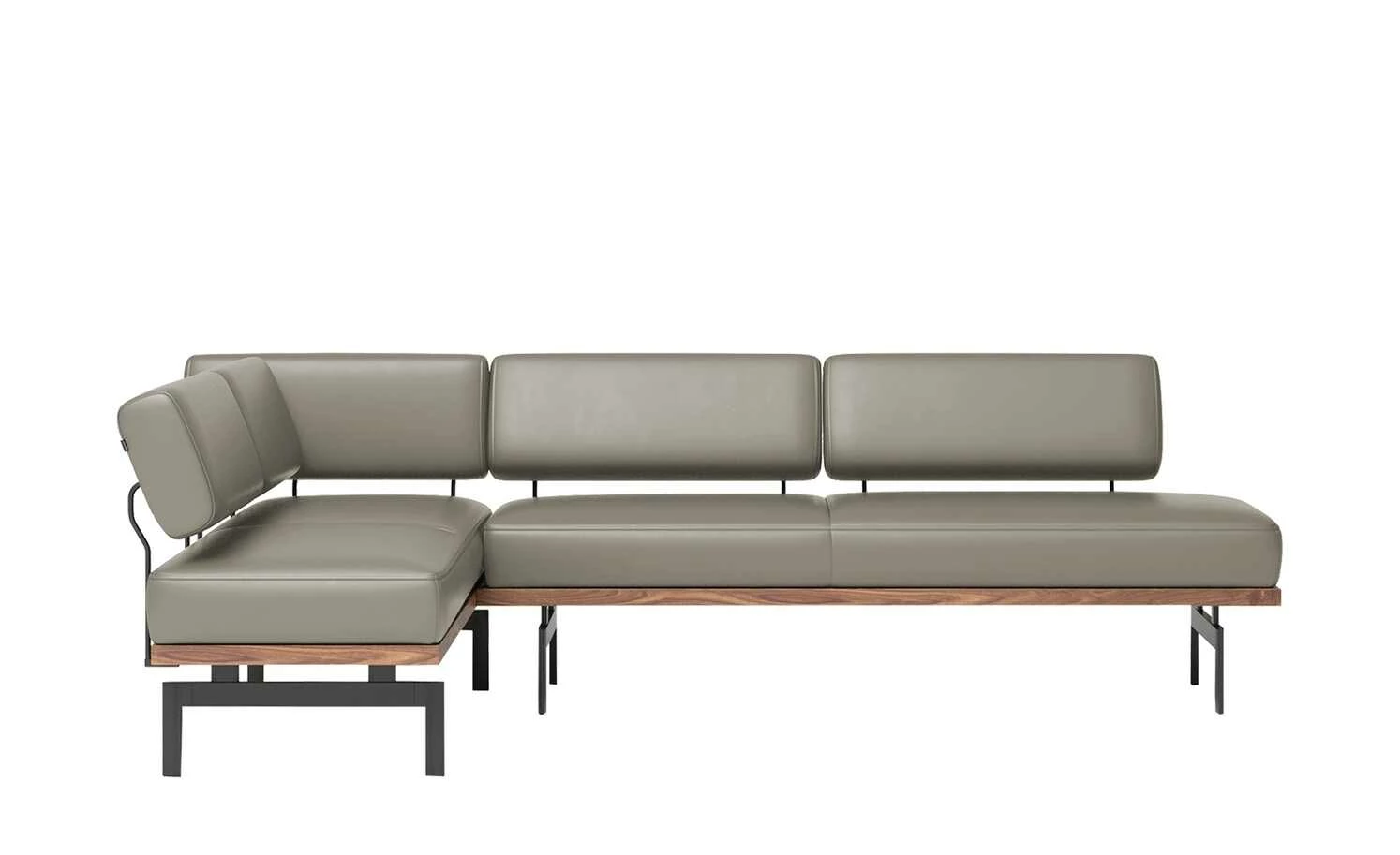 JOOP! Leder-Eckbank 24/7 | Eisen (Hellgrau) 6 JOOP! Leder-Eckbank 24/7 | Eisen (Hellgrau) – Bild 6