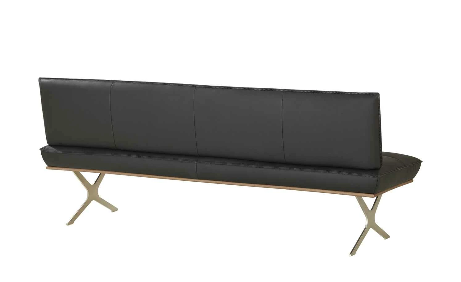 KOINOR Sitzbank Dining System 1 | Nero (Schwarz) / Kontrastnaht Grau 214|cm 6 KOINOR Sitzbank Dining System 1 | Nero (Schwarz) / Kontrastnaht Grau 214|cm – Bild 6