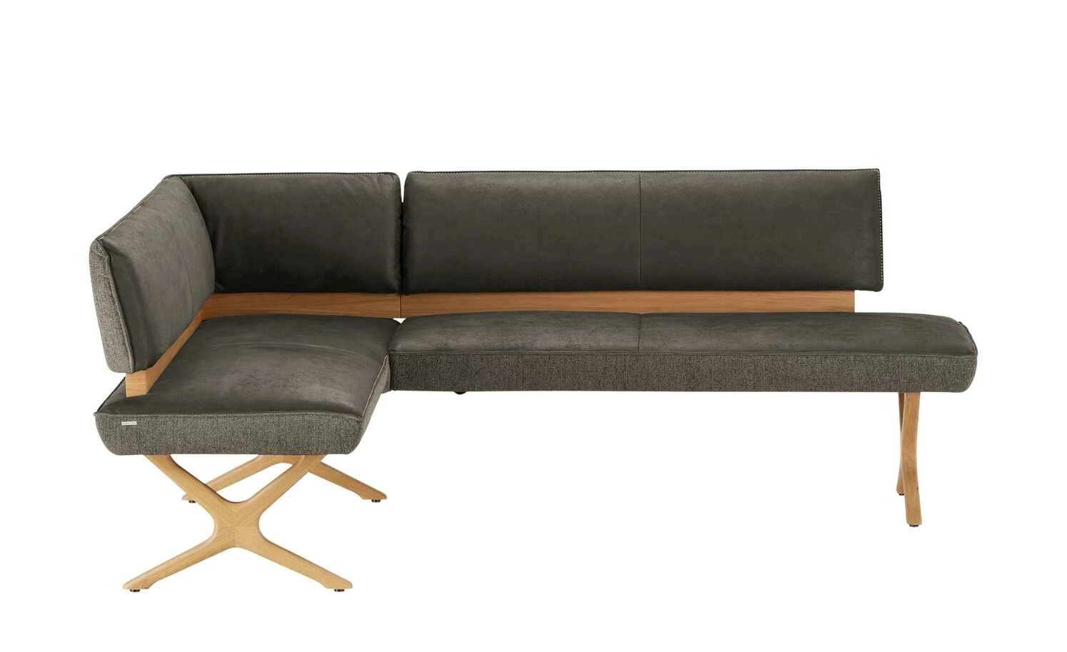 KOINOR Eckbank Dining System 2 | Dunkelbraun / Dunkelbraun / Kontrastfaden Beige rechts 217|cm 3 KOINOR Eckbank Dining System 2 | Dunkelbraun / Dunkelbraun / Kontrastfaden Beige rechts 217|cm – Bild 3