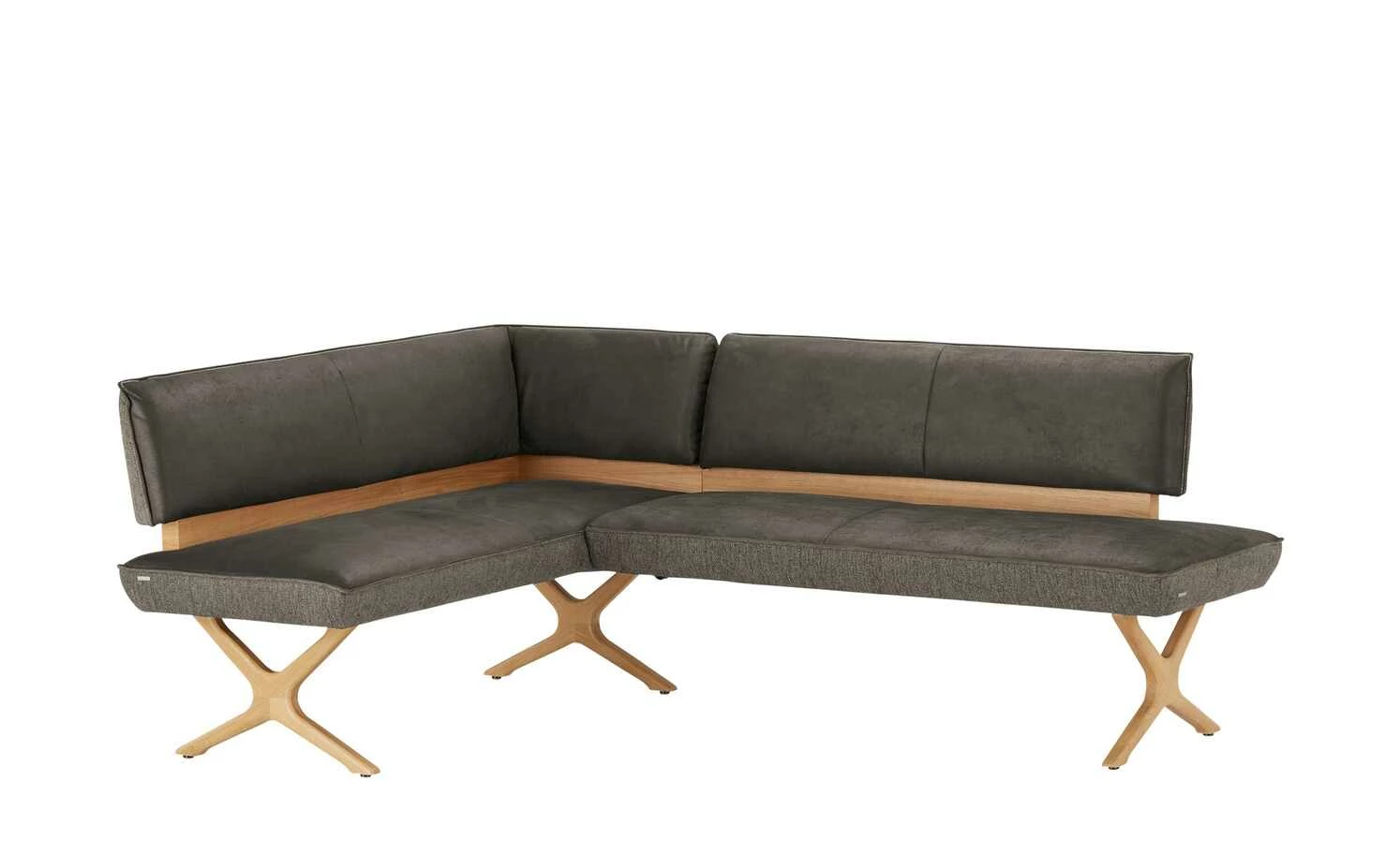 KOINOR Eckbank Dining System 2 | Dunkelbraun / Dunkelbraun / Kontrastfaden Beige rechts 217|cm 2 KOINOR Eckbank Dining System 2 | Dunkelbraun / Dunkelbraun / Kontrastfaden Beige rechts 217|cm – Bild 2