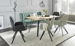 switch Küchensofa Velour meliert Rina | Pacific (Petrol) 156|cm