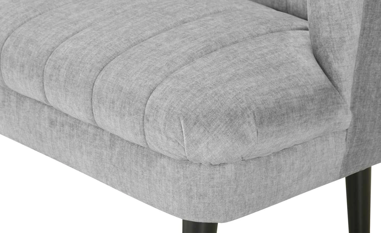 switch Küchensofa Velour meliert Rina | Silver (Hellgrau) 180|cm 4 switch Küchensofa Velour meliert Rina | Silver (Hellgrau) 180|cm – Bild 4