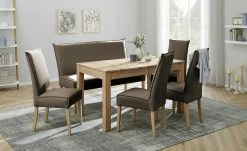 Woodford Polsterbank Gerda | Braun 143|cm Eiche Bianco