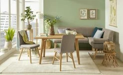 Polster-Eckbank E88 | Dunkelbeige links 190|cm