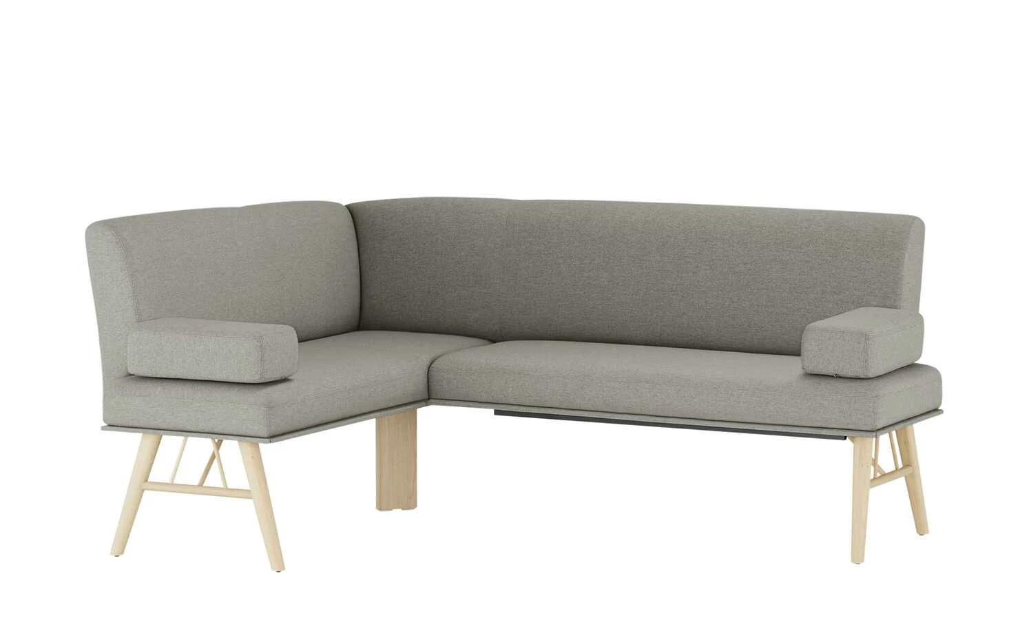 Polster-Eckbank E88 | Kiesel (Hellgrau) rechts 190|cm 2 Polster-Eckbank E88 | Kiesel (Hellgrau) rechts 190|cm – Bild 2