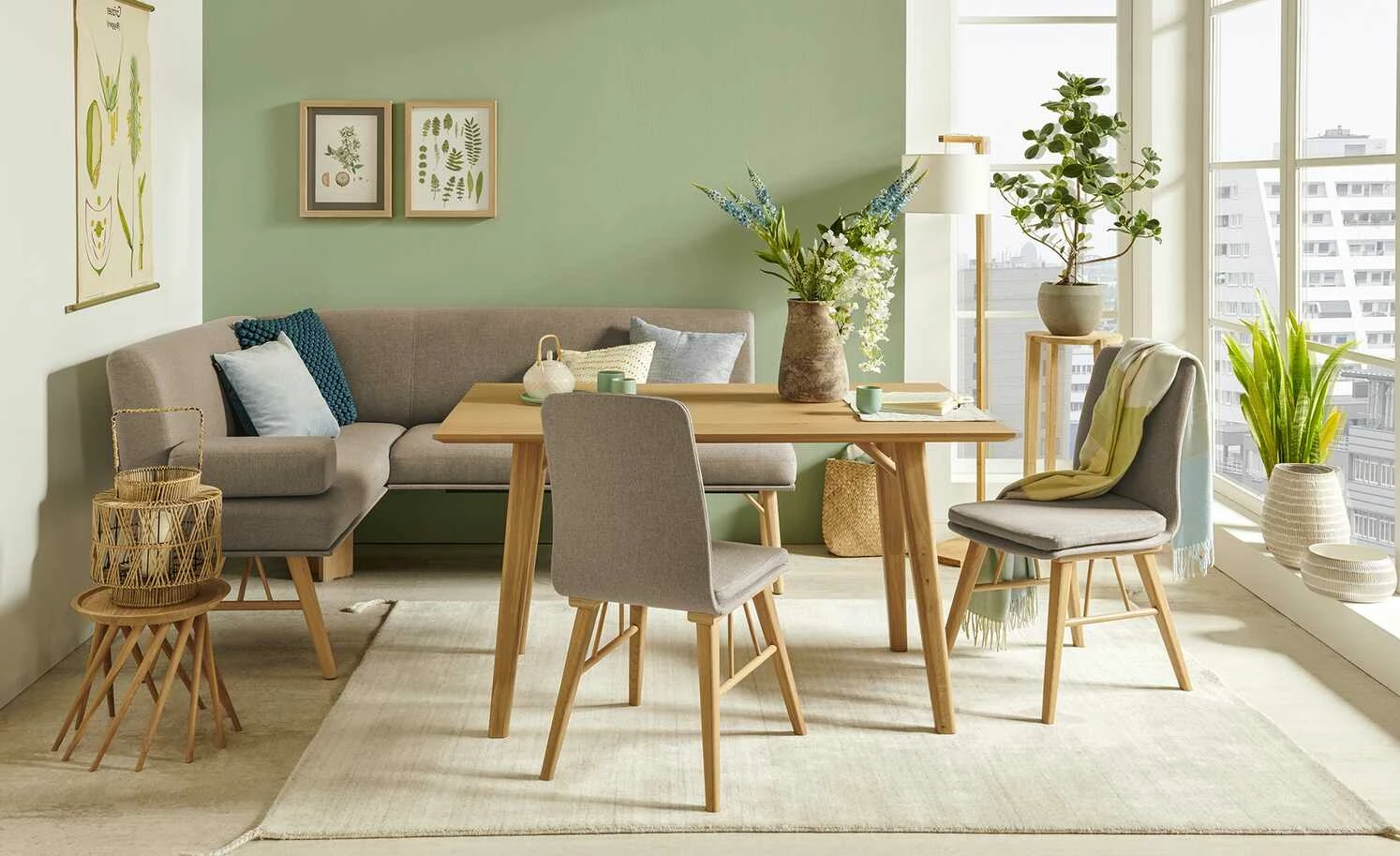 Polster-Eckbank E88 | Dunkelbeige rechts 190|cm 1 Polster-Eckbank E88 | Dunkelbeige rechts 190|cm