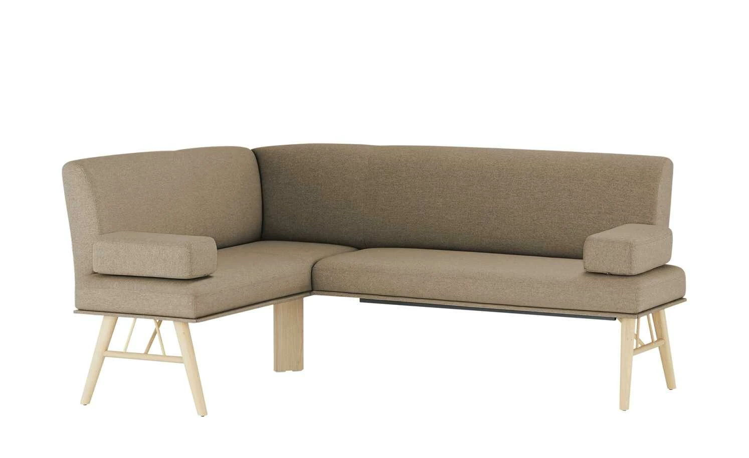 Polster-Eckbank E88 | Dunkelbeige rechts 190|cm 2 Polster-Eckbank E88 | Dunkelbeige rechts 190|cm – Bild 2