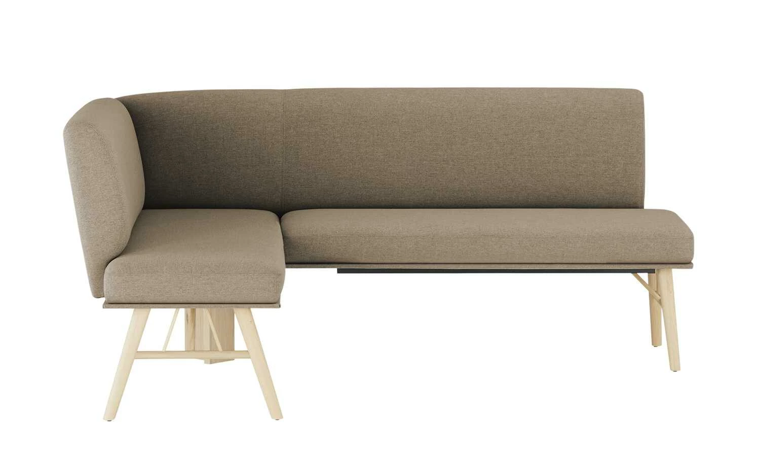 Polster-Eckbank E88 | Dunkelbeige rechts 190|cm 3 Polster-Eckbank E88 | Dunkelbeige rechts 190|cm – Bild 3