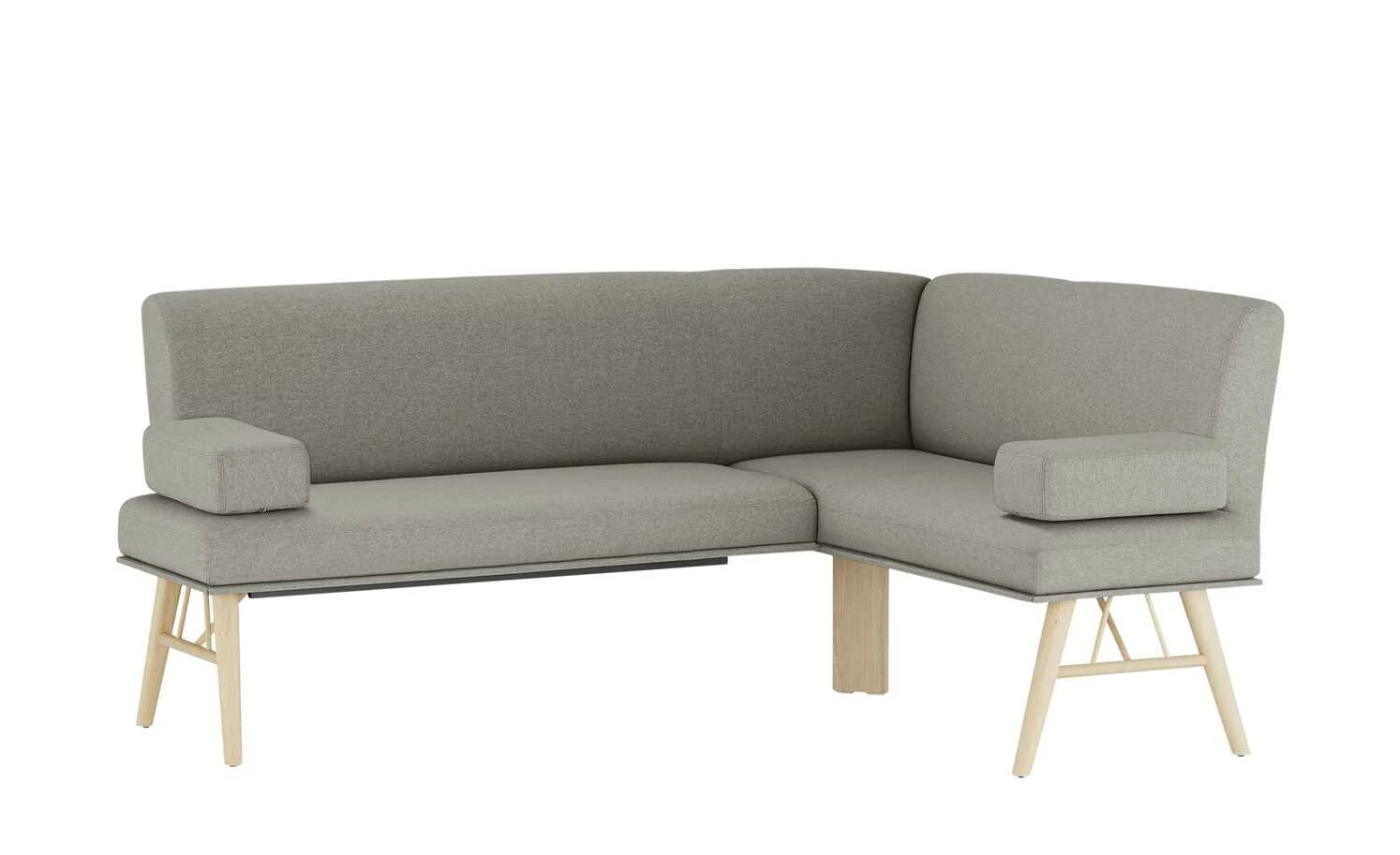 Polster-Eckbank E88 | Kiesel (Hellgrau) links 210|cm 2 Polster-Eckbank E88 | Kiesel (Hellgrau) links 210|cm – Bild 2