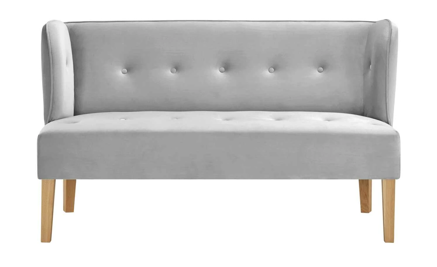 switch Küchensofa Astonia | Hellgrau Samt 160|cm 2 switch Küchensofa Astonia | Hellgrau Samt 160|cm – Bild 2
