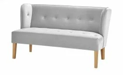 switch Küchensofa Astonia | Hellgrau Samt 160|cm