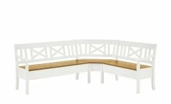 maison bleue Truheneckbank Florian | Weiß / laugenfarben links