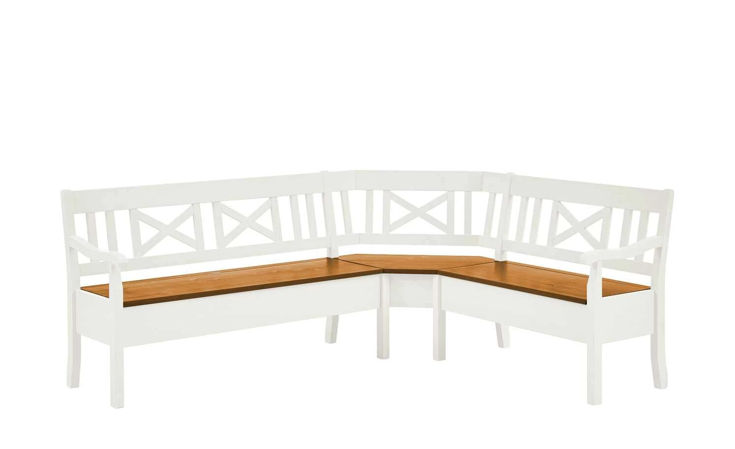 maison bleue Truheneckbank Florian | Weiß / bernsteinfarben links 1 maison bleue Truheneckbank Florian | Weiß / bernsteinfarben links