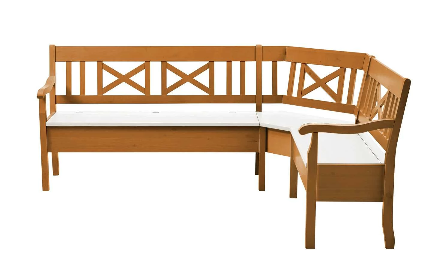 maison bleue Truheneckbank Florian | bernsteinfarben / Weiß links 2 maison bleue Truheneckbank Florian | bernsteinfarben / Weiß links – Bild 2