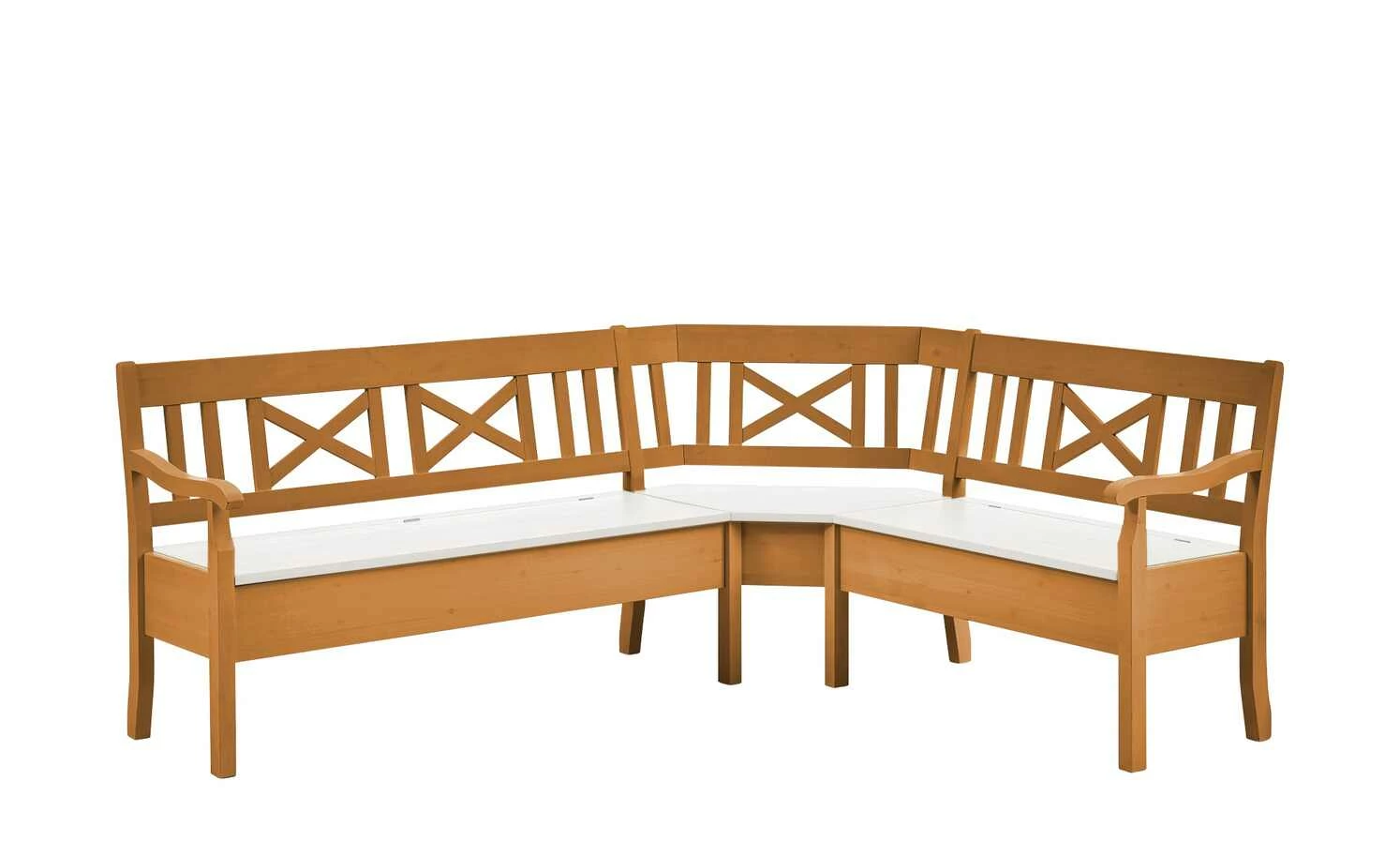 maison bleue Truheneckbank Florian | bernsteinfarben / Weiß links 1 maison bleue Truheneckbank Florian | bernsteinfarben / Weiß links