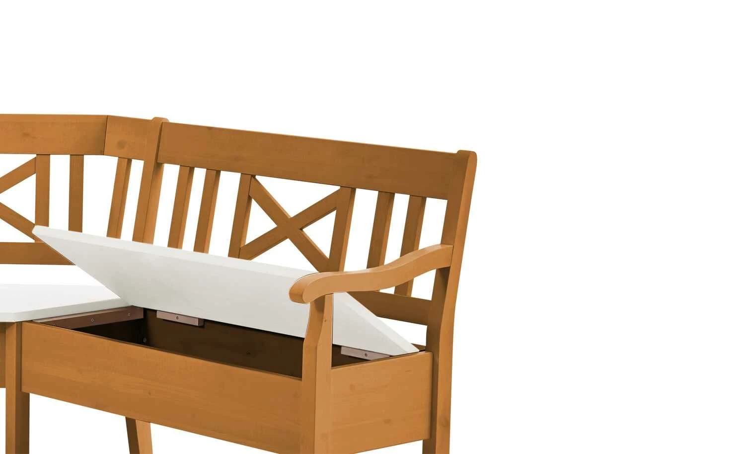maison bleue Truheneckbank Florian | bernsteinfarben / Weiß links 7 maison bleue Truheneckbank Florian | bernsteinfarben / Weiß links – Bild 7