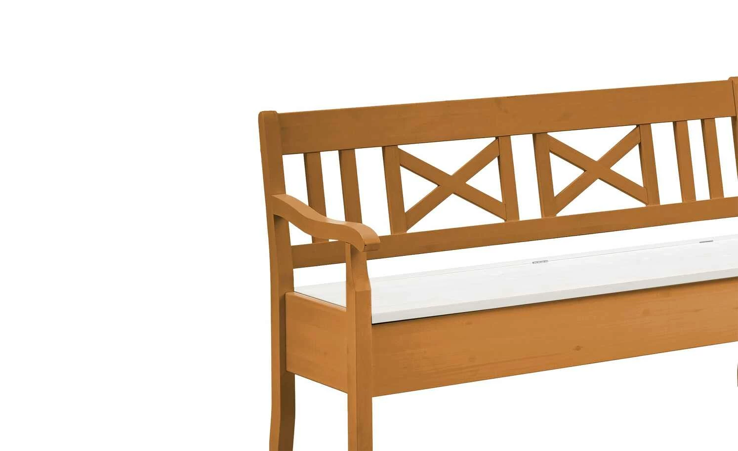 maison bleue Truheneckbank Florian | bernsteinfarben / Weiß links 8 maison bleue Truheneckbank Florian | bernsteinfarben / Weiß links – Bild 8