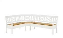 maison bleue Truheneckbank Florian | Weiß / laugenfarben rechts