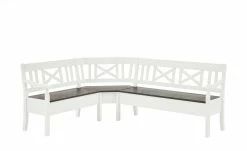 maison bleue Truheneckbank Florian | Weiß / Grau rechts