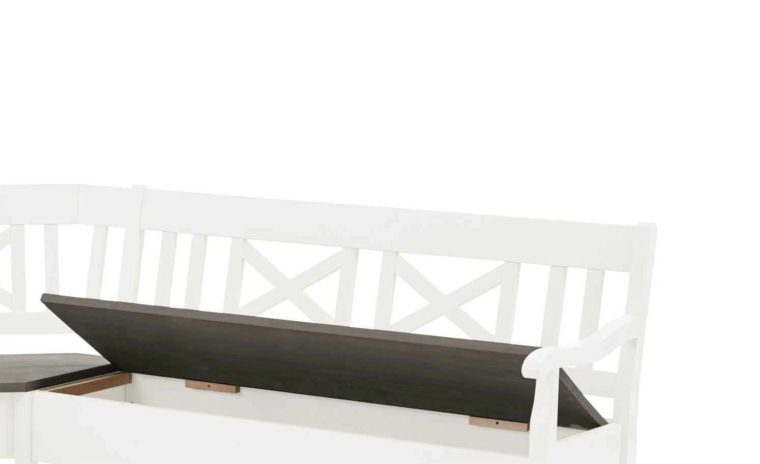 maison bleue Truheneckbank Florian | Weiß / Grau rechts 8 maison bleue Truheneckbank Florian | Weiß / Grau rechts – Bild 8
