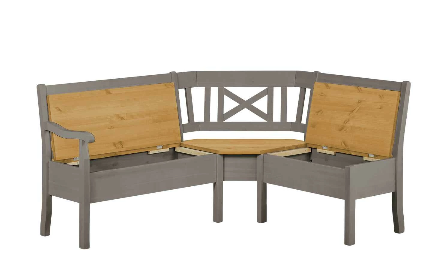 maison bleue Truheneckbank massiv Florian | Grau / laugenfarben ca. 171 x 148 cm 6 maison bleue Truheneckbank massiv Florian | Grau / laugenfarben ca. 171 x 148 cm – Bild 6