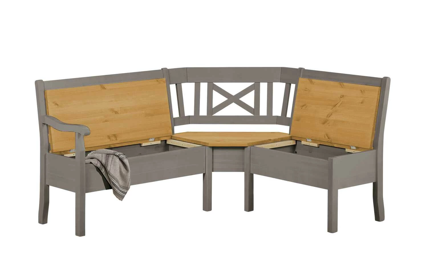 maison bleue Truheneckbank massiv Florian | Grau / laugenfarben ca. 171 x 148 cm 7 maison bleue Truheneckbank massiv Florian | Grau / laugenfarben ca. 171 x 148 cm – Bild 7