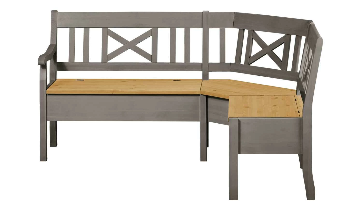 maison bleue Truheneckbank massiv Florian | Grau / laugenfarben ca. 171 x 148 cm 8 maison bleue Truheneckbank massiv Florian | Grau / laugenfarben ca. 171 x 148 cm – Bild 8