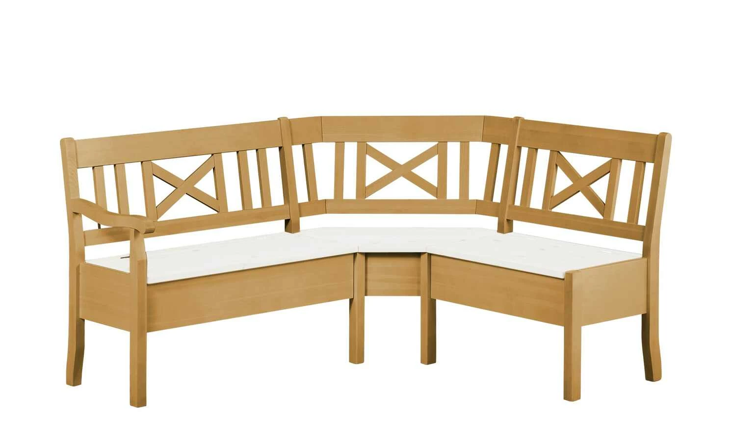 maison bleue Truheneckbank massiv Florian | laugenfarben / Weiß ca. 171 x 148 cm 2 maison bleue Truheneckbank massiv Florian | laugenfarben / Weiß ca. 171 x 148 cm – Bild 2