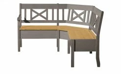 maison bleue Truheneckbank massiv Florian | Grau / laugenfarben ca. 148 x 171 cm -Bänke Verkaufsladen 15301895 5 202108191245