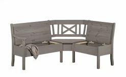maison bleue Truheneckbank massiv Florian | Grau ca. 214 x 171 cm -Bänke Verkaufsladen 15301899 8 202108191245