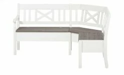 maison bleue Truheneckbank massiv Florian | Weiß / Grau ca. 214 x 171 cm -Bänke Verkaufsladen 15301902 4 202108191248