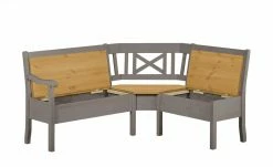 maison bleue Truheneckbank massiv Florian | Grau / laugenfarben ca. 214 x 171 cm -Bänke Verkaufsladen 15301908 5 202108191248