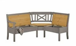 maison bleue Truheneckbank massiv Florian | Grau / laugenfarben ca. 214 x 171 cm -Bänke Verkaufsladen 15301908 6 202108191248