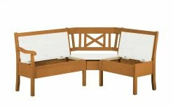 maison bleue Truheneckbank massiv Florian | bernsteinfarben / Weiß ca. 214 x 171 cm -Bänke Verkaufsladen 15301909 1 202108191245