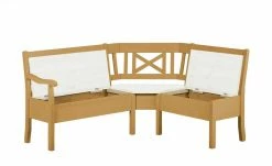maison bleue Truheneckbank massiv Florian | laugenfarben / Weiß ca. 214 x 171 cm -Bänke Verkaufsladen 15301910 4 202108191247