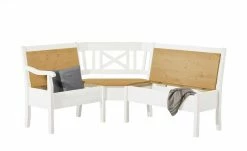 maison bleue Truheneckbank massiv Florian | Weiß / laugenfarben ca. 171 x 214 cm -Bänke Verkaufsladen 15301914 1 202108191248